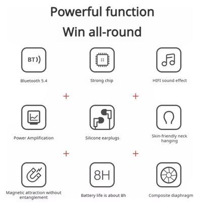 LENOVO XE05 MAX Ecouteurs Bluetooth Sport Aimantés - Noir
