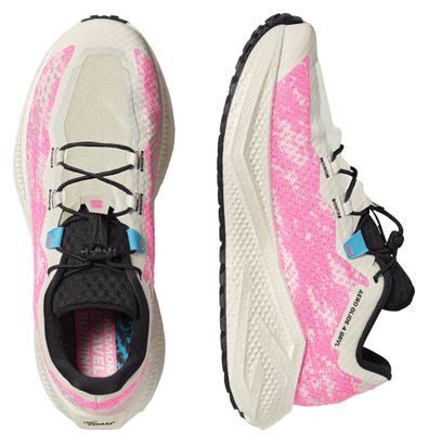 Scarpe da corsa Salomon Aero Glide 4 GRVL Bianco/Rosa Uomo