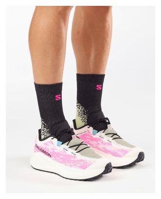 Scarpe da corsa Salomon Aero Glide 4 GRVL Bianco/Rosa Uomo