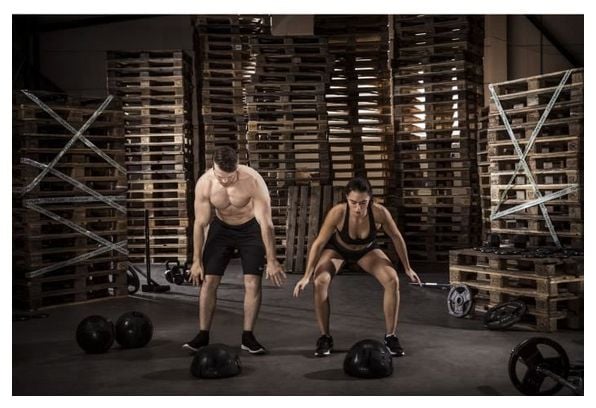 TUNTURI Ballon de slam / slam ball entraînement crossfit musculation 10kg noir