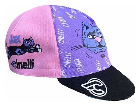 Casquette Cinelli Alley Cat Violet / Bleu