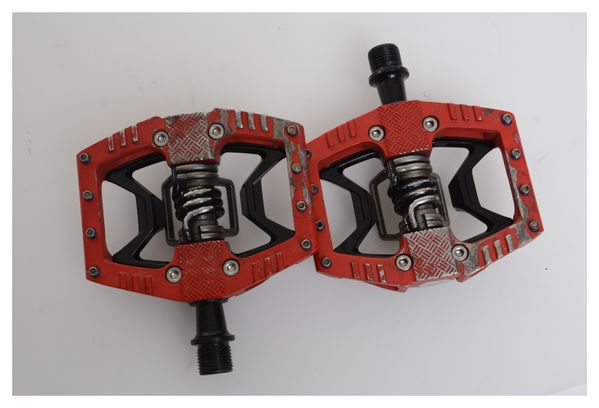 Refurbished Product - Pair of CRANK BROTHERS Double Shot 3 Red Black pedals