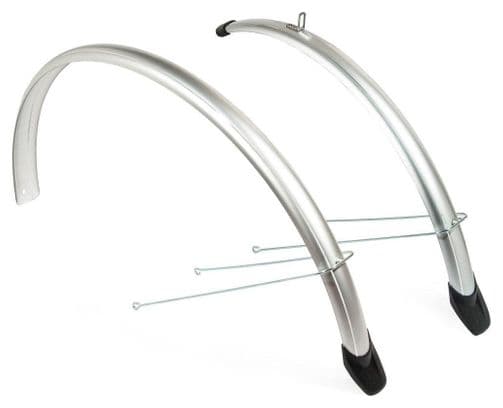 EuroFender Mudguards 20  58 mm argent avec une tige