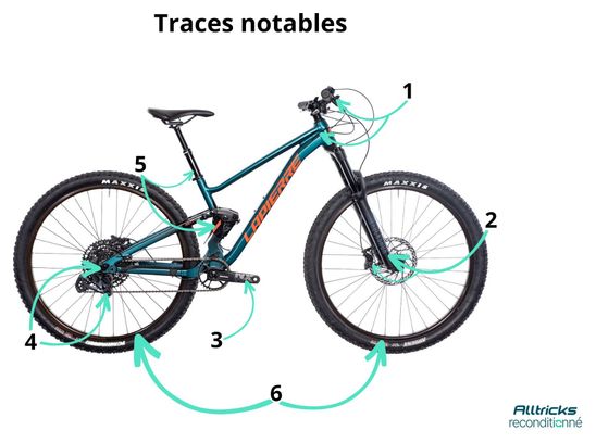 Produit Reconditionné - VTT Tout-Suspendu Lapierre Zesty TR 4.9 Sram GX Eagle 12V 29' Bleu 2024 