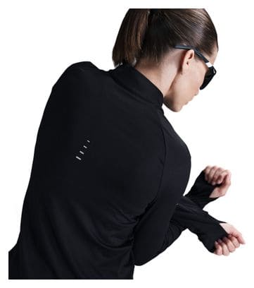 Dames Nike Dri-Fit Swift UV Zwart 1/2 Zip Top