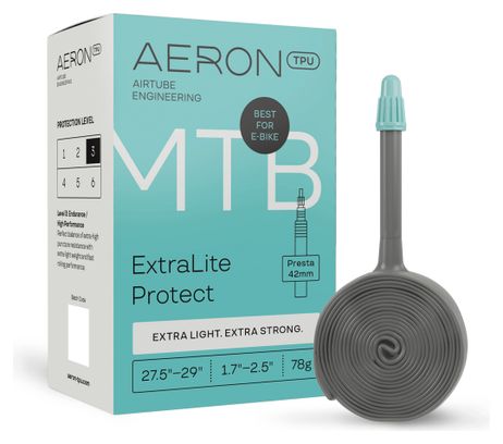 Verstärkter Aeron TPU-Schlauch für MTB ExtraLite Protect 27,5"-29" Presta 42 mm