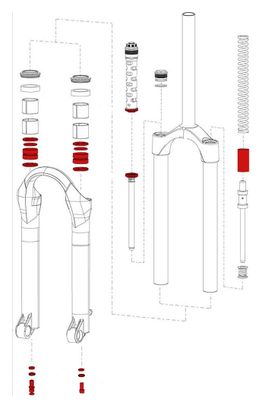 Service Kit Rockshox Argyle Solo Air (2007-2010) Coil (2010)