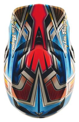 Troy Lee Designs D4 Carbon Integral Helmet Blue/Orange