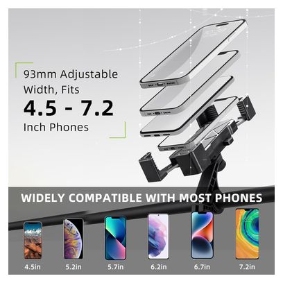 Support Téléphone Vélo  Réglable à 360°