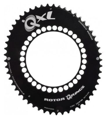 Plato interior de carretera ROTOR 130 mm EA Negro