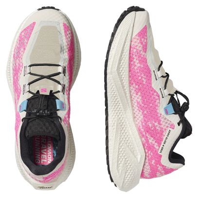 Scarpe da corsa Salomon Aero Glide 4 GRVL Bianco/Rosa Donna