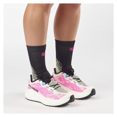 Scarpe da corsa Salomon Aero Glide 4 GRVL Bianco/Rosa Donna