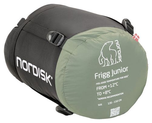 Sacco a pelo Nordisk Frigg Junior verde per bambini