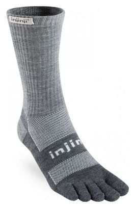 Chaussettes à orteils polyvalente Outdoor Midweight Crew Wool unisexe