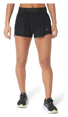 Short splité Asics Metarun Noir Femme