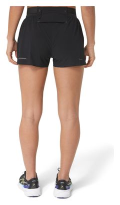 Asics Metarun Split Shorts Schwarz Damen