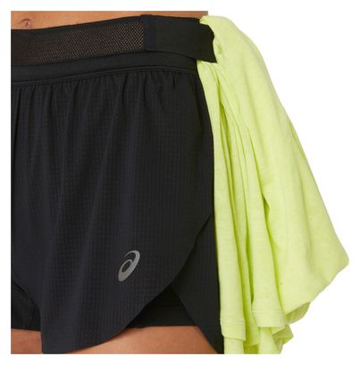 Asics Metarun Split Shorts Schwarz Damen