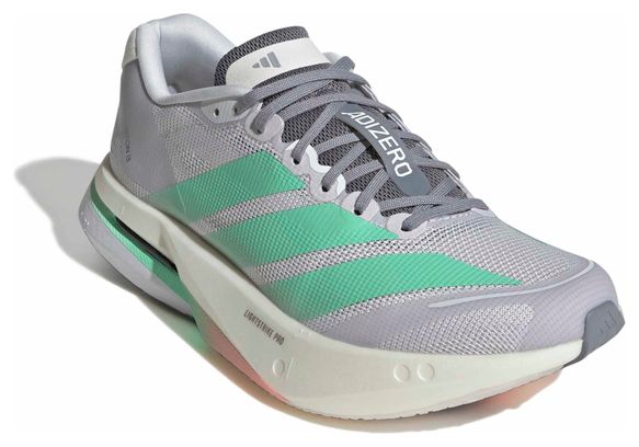 Zapatillas de running adidas Adizero Boston 13 Gris/Verde para mujer