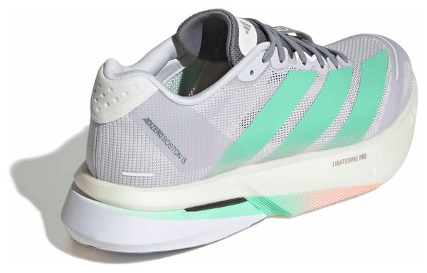 Zapatillas de running adidas Adizero Boston 13 Gris/Verde para mujer