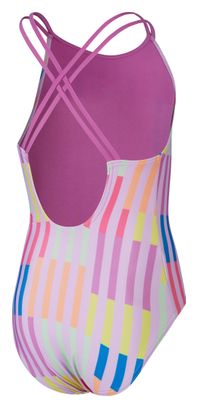 Maillot de Bain Fille Speedo Eco Print Twinstrap Rose / Multicolore