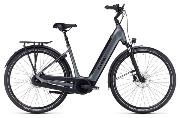 Cube Supreme Hybrid Pro 625 Easy Entry Bicicletta elettrica da città Shimano Nexus 8S 625 Wh 700 mm Flash Grey 2023