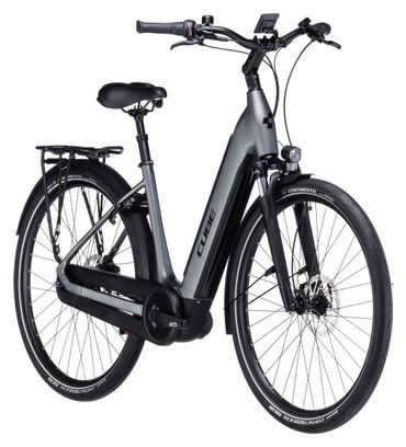 Cube Supreme Hybrid Pro 625 Easy Entry Bicicletta elettrica da città Shimano Nexus 8S 625 Wh 700 mm Flash Grey 2023