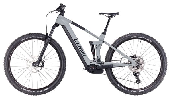 VTT Électrique Tout-Suspendu Cube Stereo Hybrid 140 HPC Pro 750 Shimano Deore 11V 750 Wh 29'' Gris Vert Swamp 2024