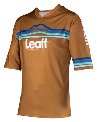 Leatt Enduro 3.0 Korte Mouw Trui Bruin