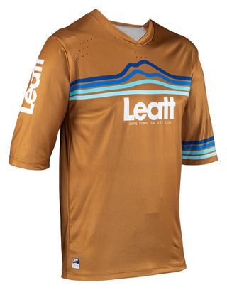 Leatt Enduro 3.0 Korte Mouw Trui Bruin