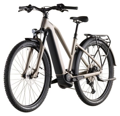 Cube Nuride Hybrid Pro 600 Trapezio Elettrico Trekking Bike Shimano Deore/Deore XT 12S 600 Wh 29'' Flash Stone Beige 2026