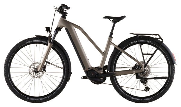 Cube Nuride Hybrid Pro 600 Trapezio Elettrico Trekking Bike Shimano Deore/Deore XT 12S 600 Wh 29'' Flash Stone Beige 2026