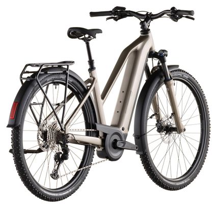 Cube Nuride Hybrid Pro 600 Trapezio Elettrico Trekking Bike Shimano Deore/Deore XT 12S 600 Wh 29'' Flash Stone Beige 2026