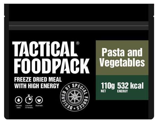 Ration lyophilisée Pâtes et Légumes 532 kcal Tactical Foodpack - Autre / Légumes