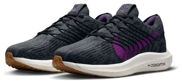 Nike Pegasus Turbo Flyknit Running Shoes Next Nature Black Violet