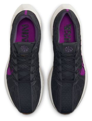 Nike Pegasus Turbo Flyknit Running Shoes Next Nature Black Violet