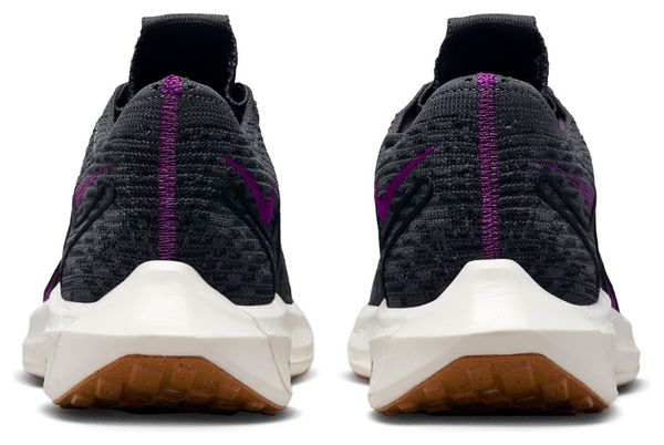 Nike Pegasus Turbo Flyknit Running Shoes Next Nature Black Violet