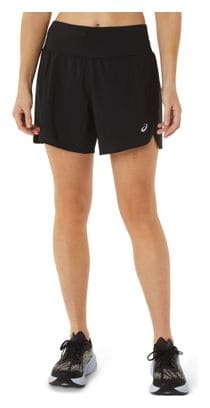 Short 2-en-1 Asics Road 5.5in Noir Femme