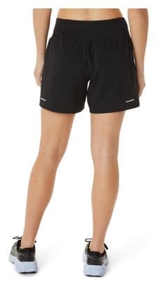 Short 2-en-1 Asics Road 5.5in Noir Femme