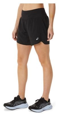 Short 2-en-1 Asics Road 5.5in Noir Femme