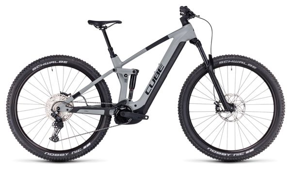 Cube Stereo Hybrid 140 HPC Pro 750 Elektrisch Volledig geveerd MTB Shimano Deore 11S 750 Wh 27.5'' Moeras Grijs Groen 2024