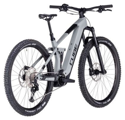 VTT Électrique Tout-Suspendu Cube Stereo Hybrid 140 HPC Pro 750 Shimano Deore 11V 750 Wh 27.5'' Gris Vert Swamp 2024