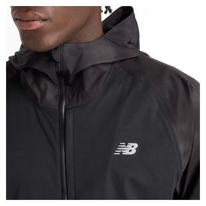 Veste Imperméable New Balance Seasonal Premium Print Noir Homme