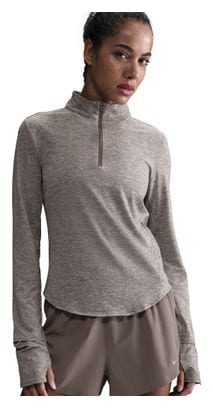 Haut 1/2 zip Nike Dri-Fit Swift UV Marron Femme