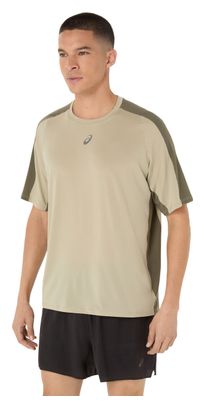 Asics Fujitrail Elite Khaki Kurzarmtrikot Für Männer