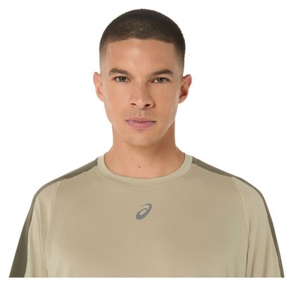 Asics Fujitrail Elite Khaki Kurzarmtrikot Für Männer