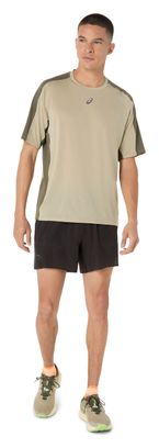 Asics Fujitrail Elite Khaki Kurzarmtrikot Für Männer