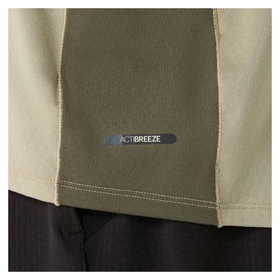 Asics Fujitrail Elite Khaki Kurzarmtrikot Für Männer