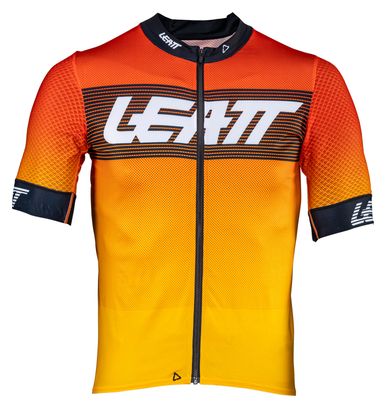 Leatt Endurance 6.0 Kurzarmtrikot Rot/Gelb