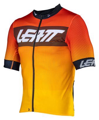 Leatt Endurance 6.0 Kurzarmtrikot Rot/Gelb
