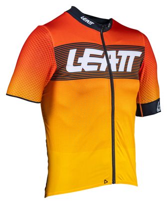 Leatt Endurance 6.0 Kurzarmtrikot Rot/Gelb